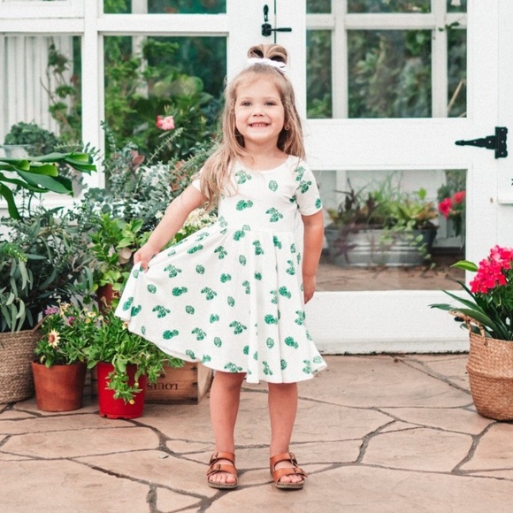 Kyte BABY Twirl Dress in Monstera size 5 - Picture 1 of 4